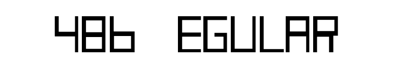 486 Regular font preview