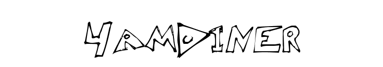 4amDiner font preview