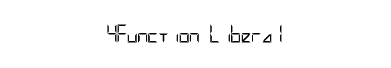 4Function Liberal font preview