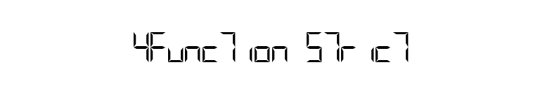 4Function Strict font preview