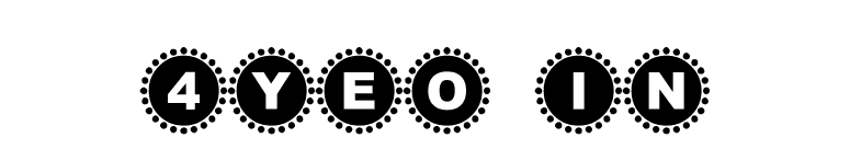 4YEO IN font preview