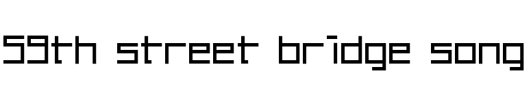 59th street bridge song font preview