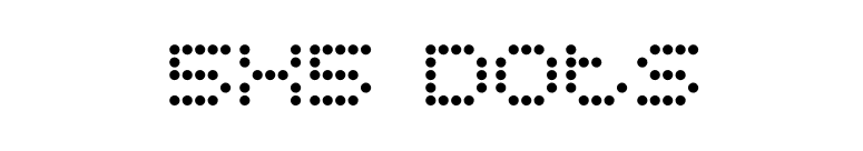 5x5 Dots font preview