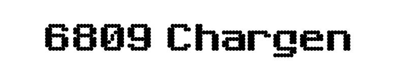 6809 Chargen font preview