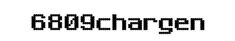 6809chargen font preview