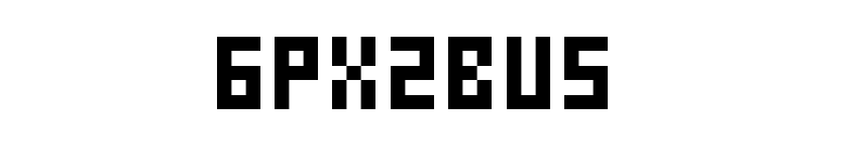 6px2bus font preview