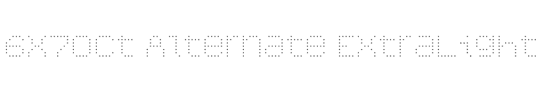 6x7oct Alternate ExtraLight font preview