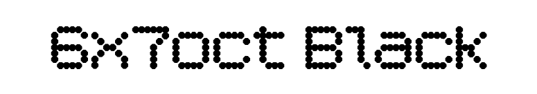 6x7oct Black font preview