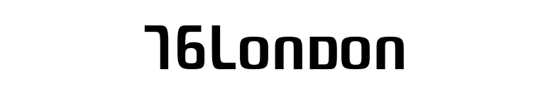 76London font preview