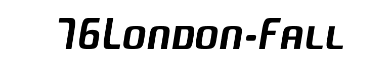 76London-Fall font preview