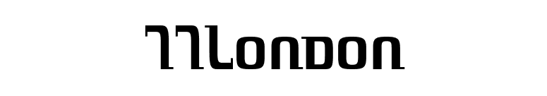 77London font preview