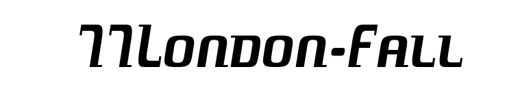 77London-Fall font preview