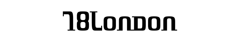 78London font preview