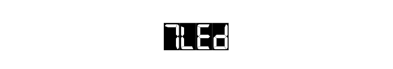 7LED font preview