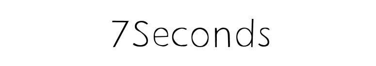 7Seconds font preview