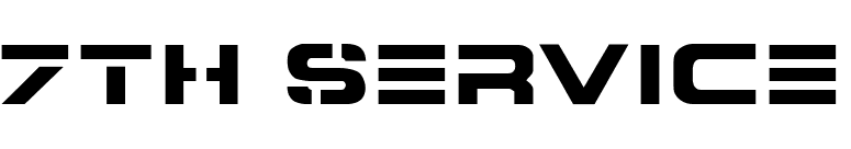 7th Service font preview