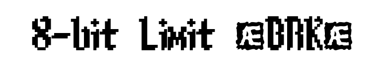 8-bit Limit (BRK) font preview