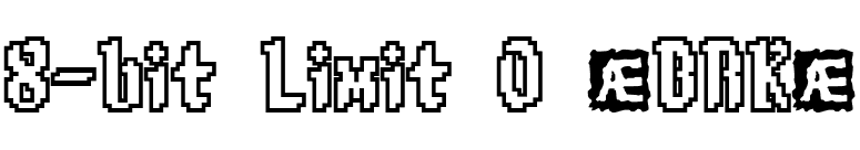 8-bit Limit O (BRK) font preview