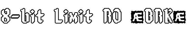 8-bit Limit RO (BRK) font preview