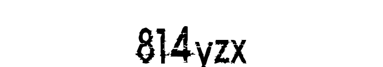 814yzx font preview