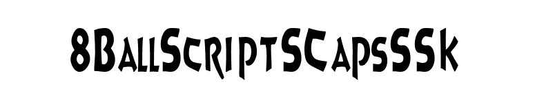 8BallScriptSCapsSSK font preview