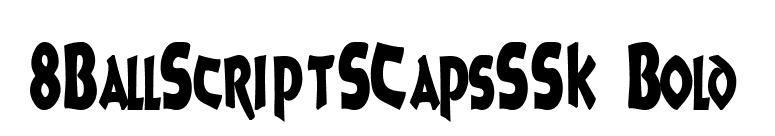 8BallScriptSCapsSSK Bold font preview