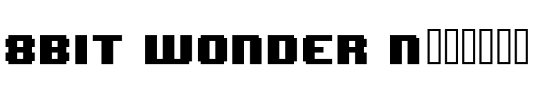 8BIT WONDER Nominal font preview