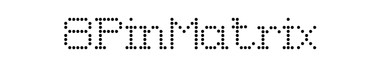 8PinMatrix font preview
