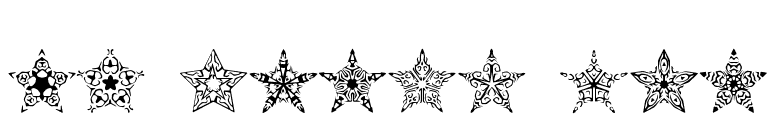 90 Stars BRK font preview