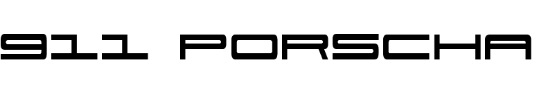 911 Porscha font preview