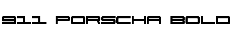 911 Porscha Bold font preview