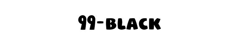 99-Black font preview