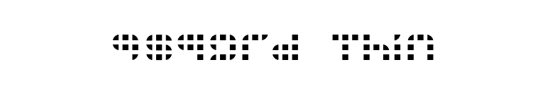 9sqgrd Thin font preview