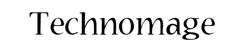 Technomage font preview