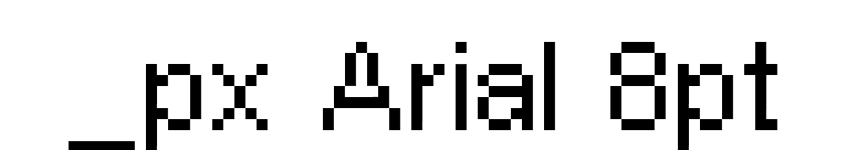 _px Arial 8pt font preview