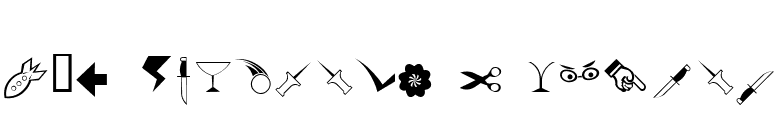 A&L Dingbats 1 Normal font preview