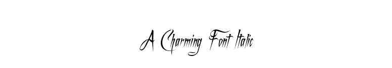 A Charming Font Italic font preview