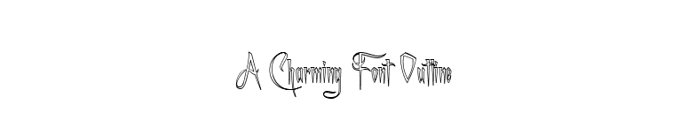 A Charming Font Outline font preview