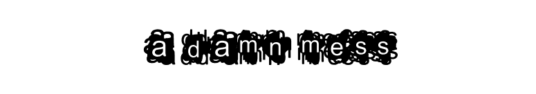 A Damn Mess font preview