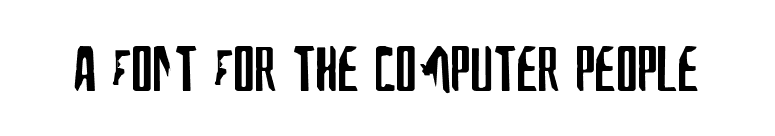 A Font For The Computer People font preview