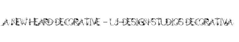 A new Heard Decorative - LJ-Design Studios Decorativa font preview