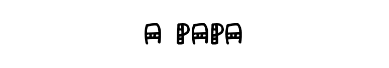 a Papa font preview