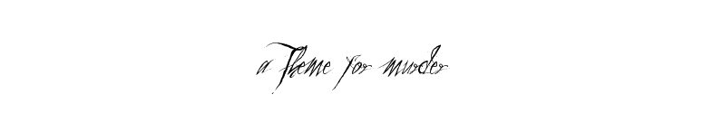 a Theme for murder font preview