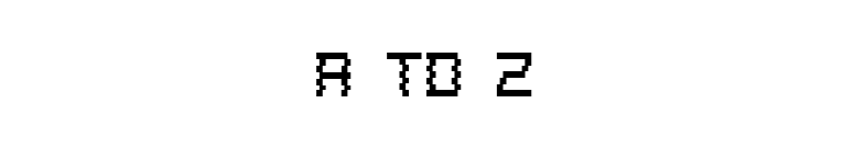A to Z font preview
