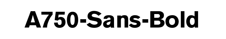 A750-Sans-Bold font preview