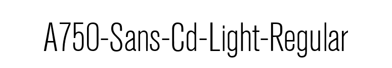 A750-Sans-Cd-Light-Regular font preview