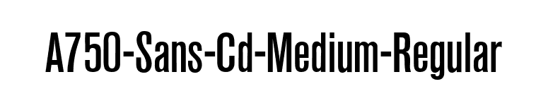 A750-Sans-Cd-Medium-Regular font preview
