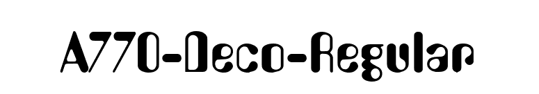 A770-Deco-Regular font preview