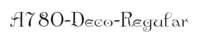 A780-Deco-Regular font preview