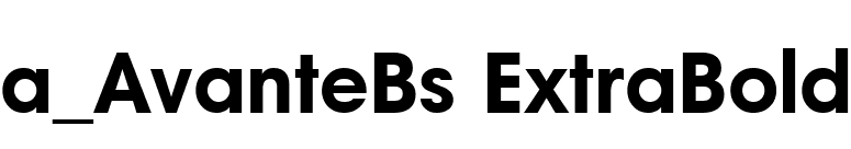 a_AvanteBs ExtraBold font preview